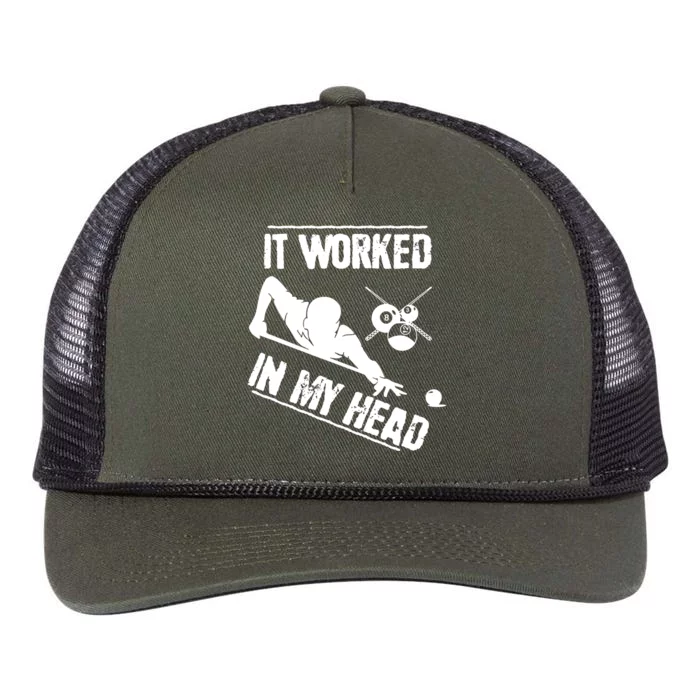 Billiard Player Retro Rope Trucker Hat Cap