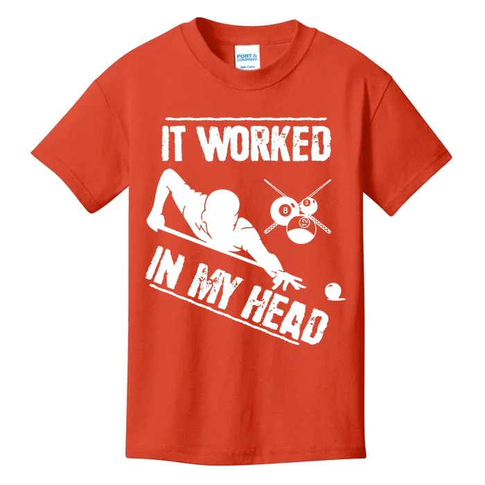 Billiard Player Kids T-Shirt