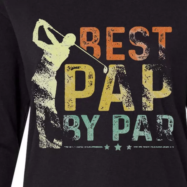 Best Pap By Par Funny Golf Lover Grandpa Golfer Fathers Day Womens Cotton Relaxed Long Sleeve T-Shirt