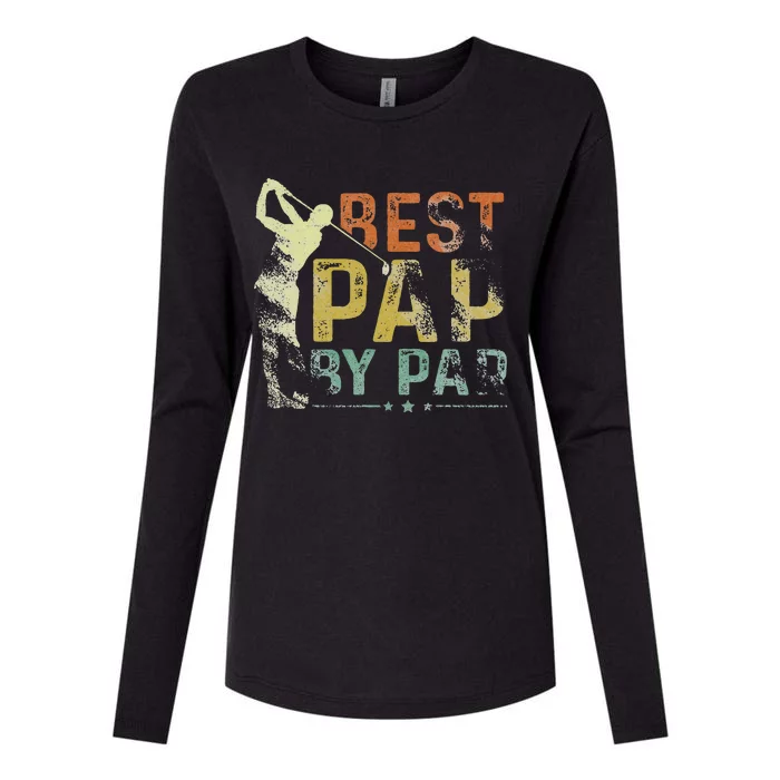 Best Pap By Par Funny Golf Lover Grandpa Golfer Fathers Day Womens Cotton Relaxed Long Sleeve T-Shirt