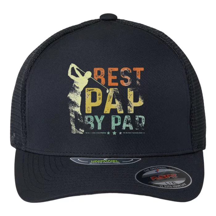 Best Pap By Par Funny Golf Lover Grandpa Golfer Fathers Day Flexfit Unipanel Trucker Cap