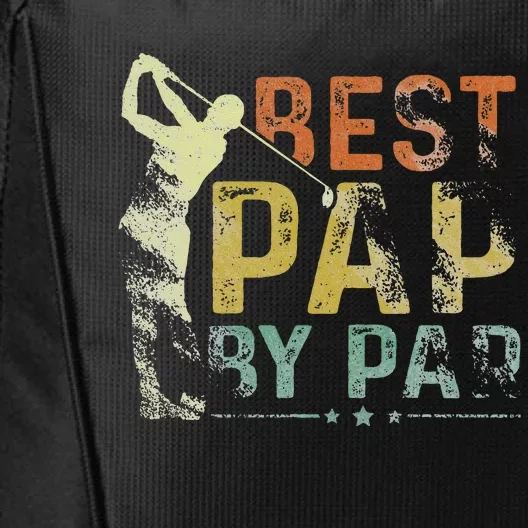 Best Pap By Par Funny Golf Lover Grandpa Golfer Fathers Day City Backpack