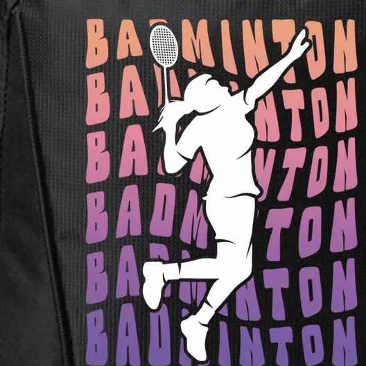 Badminton Player Badminton Gift City Backpack