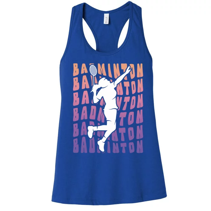 Badminton Player Badminton Gift Women's Racerback Tank