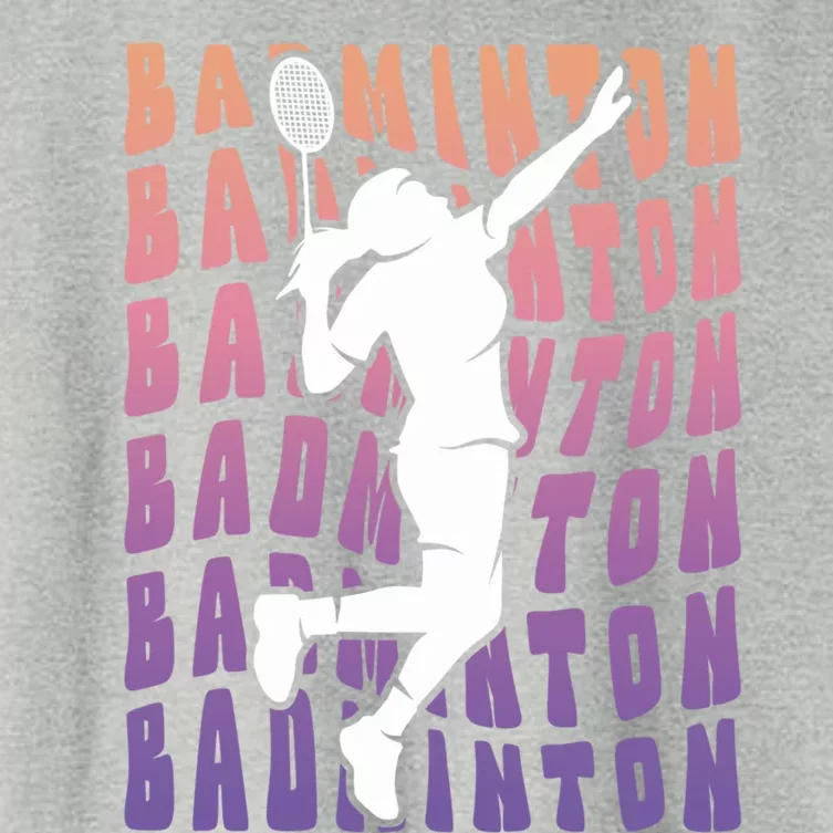 Badminton Player Badminton Gift Women's Crop Top Tee