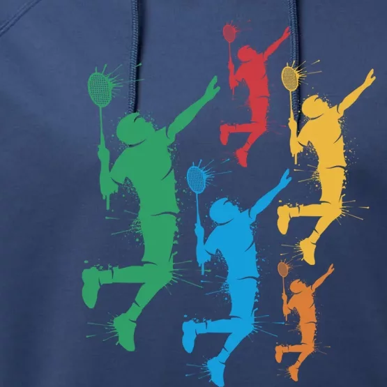 Badminton Players Badminton Gift Performance Fleece Hoodie