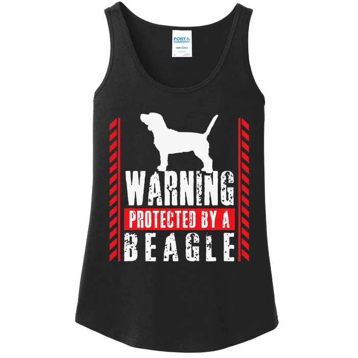 Beagle Protected Beagles Dog Lover Dad Mom Ladies Essential Tank