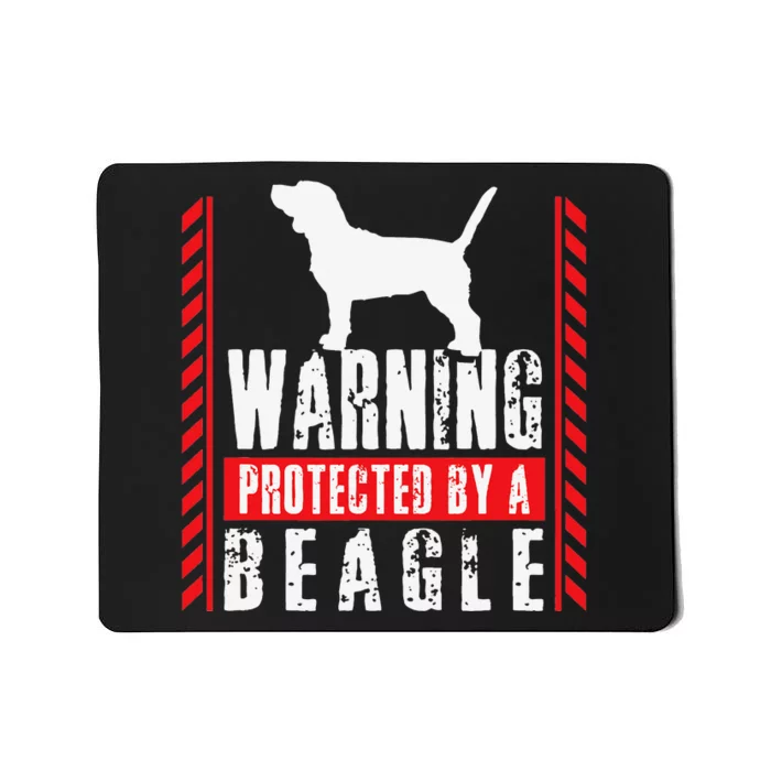 Beagle Protected Beagles Dog Lover Dad Mom Mousepad