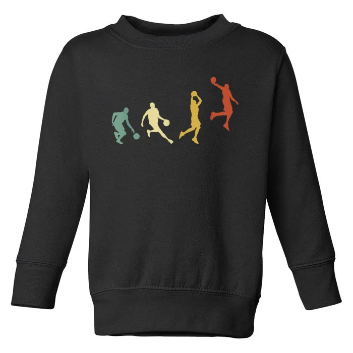 Basketball Player Basketballer Sports Evolution Toddler Sweatshirt