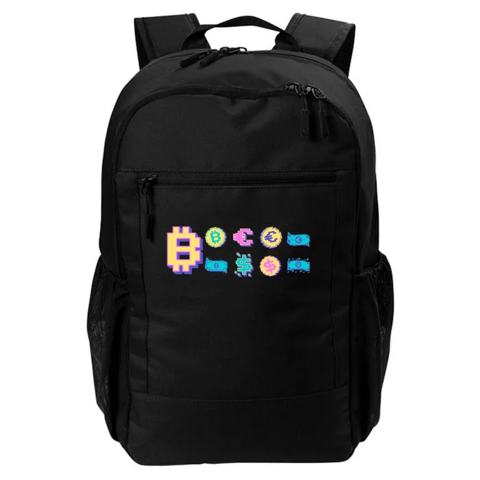 Bitcoin Pixelated Daily Commute Backpack