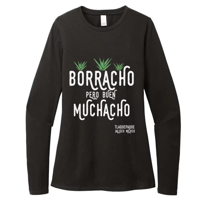 Borracho Pero Buen Muchacho Mexico Saying Womens CVC Long Sleeve Shirt