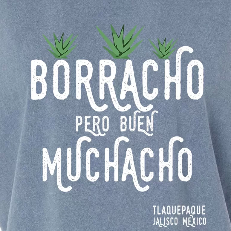 Borracho Pero Buen Muchacho Mexico Saying Garment-Dyed Women's Muscle Tee