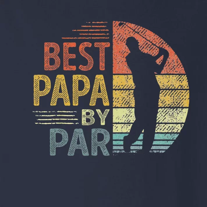 Best Papa By Par Fathers Day Golf Gift Grandpa Toddler Long Sleeve Shirt