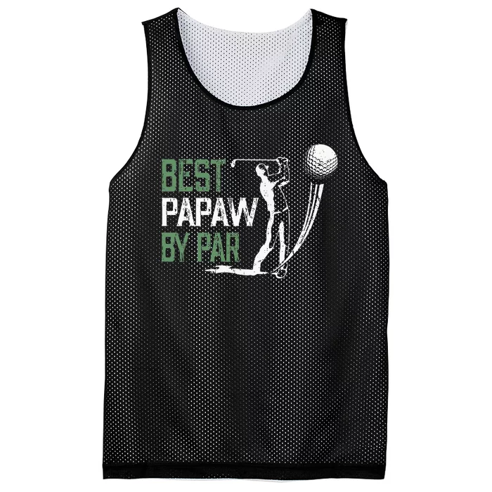 Best Papaw By Par Fathers Day Gifts Golf Lover Mesh Reversible Basketball Jersey Tank