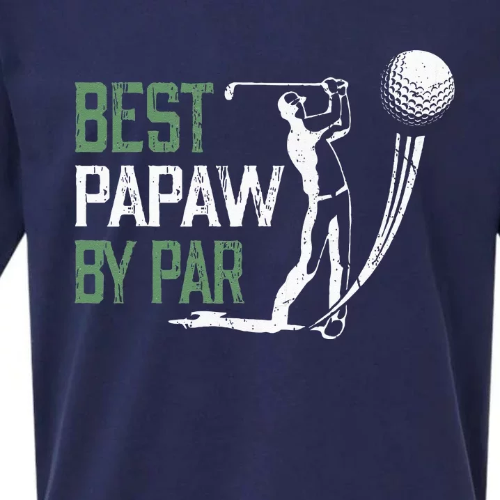 Best Papaw By Par Fathers Day Gifts Golf Lover Sueded Cloud Jersey T-Shirt