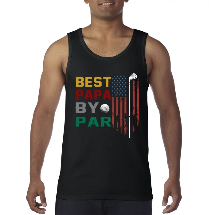 Best Papa By Par Tank Top