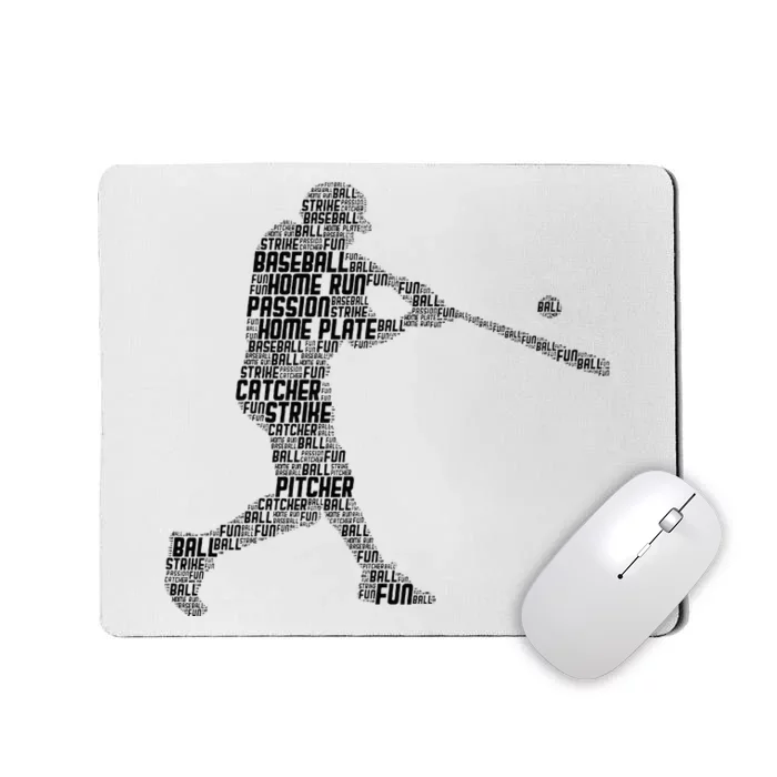 Baseball Player Batter Mousepad