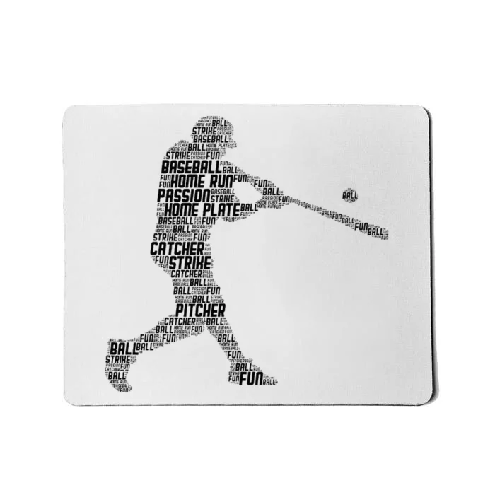 Baseball Player Batter Mousepad