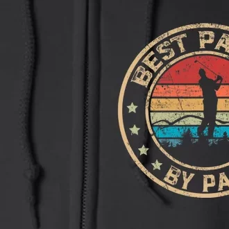 Best Papou By Par Father's Day Golf Golfing Full Zip Hoodie