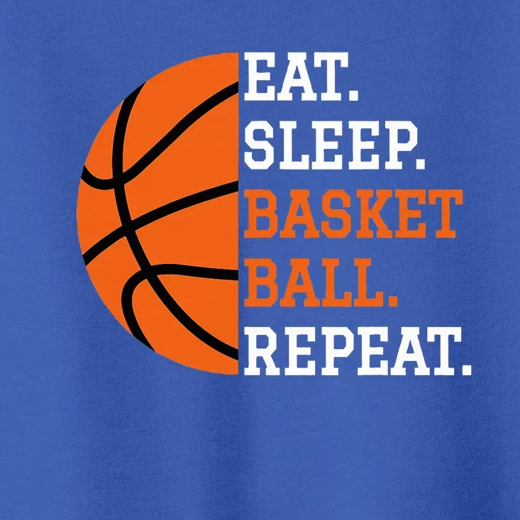 Basketball Player Boy Eat Sleep Basketball Repeat Toddler T-Shirt