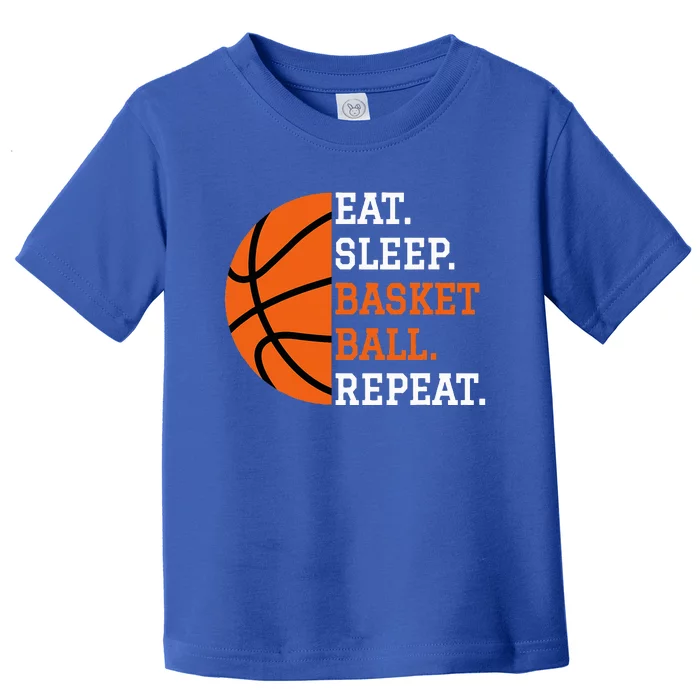 Basketball Player Boy Eat Sleep Basketball Repeat Toddler T-Shirt