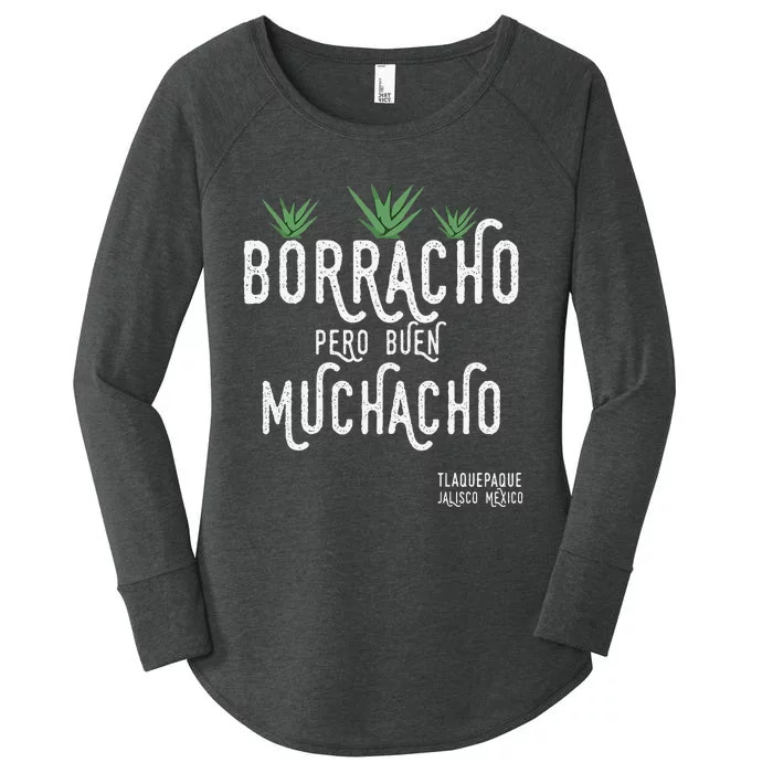 Borracho Pero Buen Muchacho Mexico Saying Women's Perfect Tri Tunic Long Sleeve Shirt