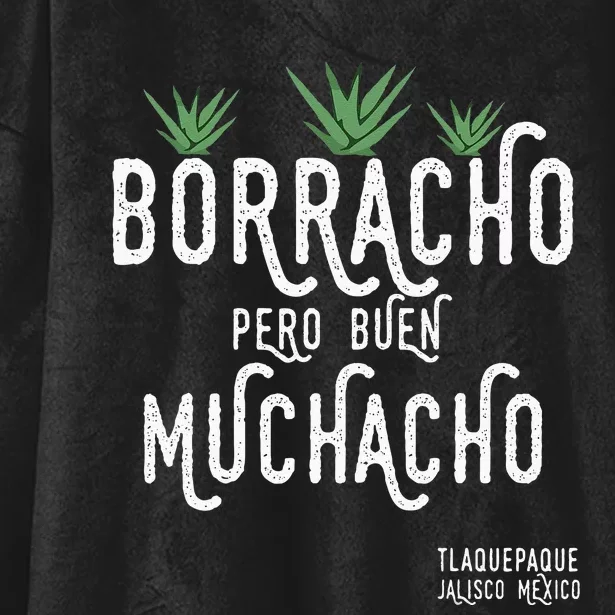 Borracho Pero Buen Muchacho Mexico Saying Hooded Wearable Blanket