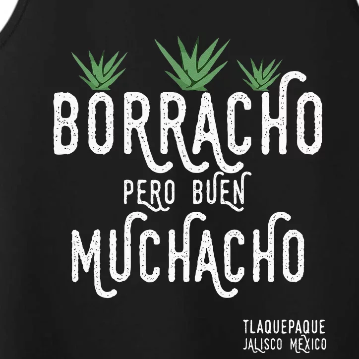 Borracho Pero Buen Muchacho Mexico Saying Performance Tank