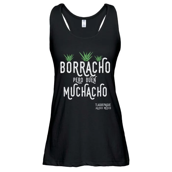 Borracho Pero Buen Muchacho Mexico Saying Ladies Essential Flowy Tank