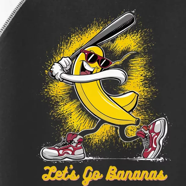 Banana Playing Baseball Fruit Love Toddler Fine Jersey T-Shirt