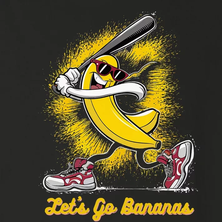 Banana Playing Baseball Fruit Love Toddler Long Sleeve Shirt