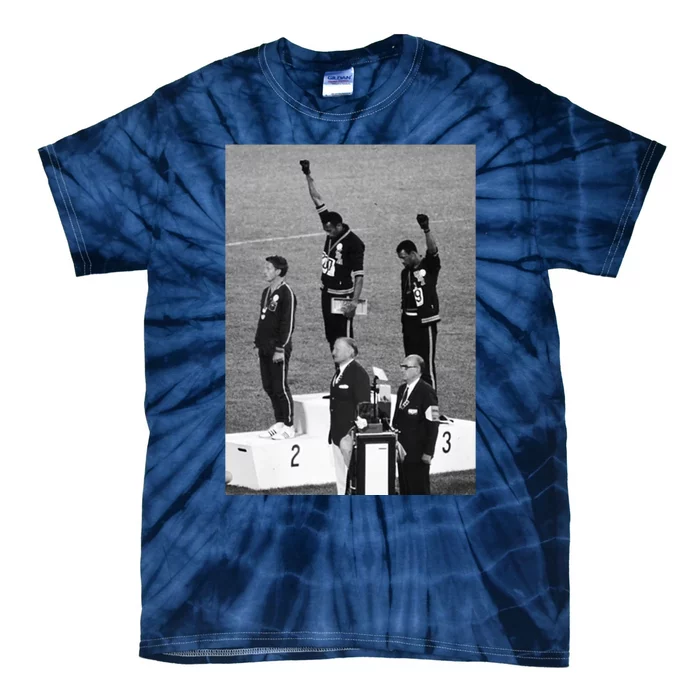 Black Power Black Fist 1968 Olympics Tie-Dye T-Shirt