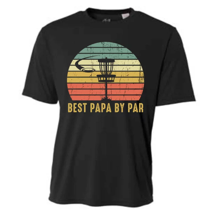 Best Papa By Par Funny Disc Golf Gift For Dad FatherS Day Cute Gift Cooling Performance Crew T-Shirt