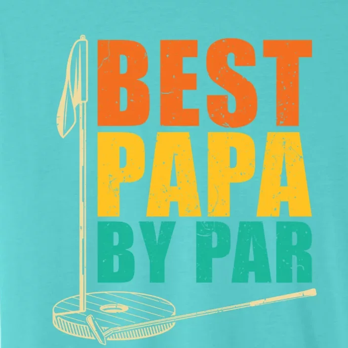 Best Papa By Par For Golfers Gift ChromaSoft Performance T-Shirt