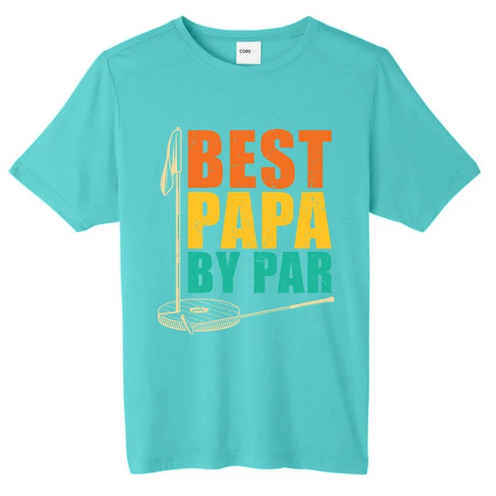 Best Papa By Par For Golfers Gift ChromaSoft Performance T-Shirt