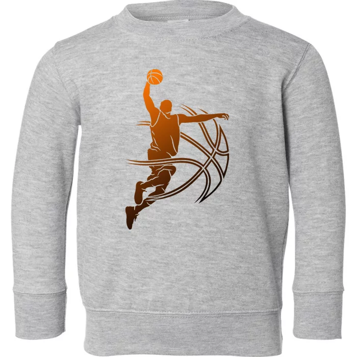 Basketball Player Toddler Sweatshirt