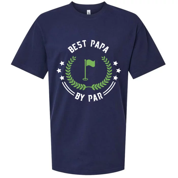 Best Papa By Par Funny Gift Golf Cool Gift For Golfing Dads Cool Gift Sueded Cloud Jersey T-Shirt