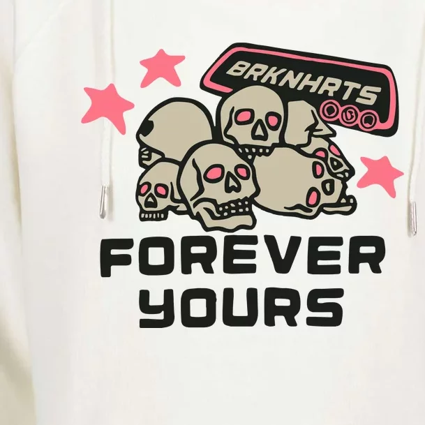 Broken Planet Brknhrts Forever Yours Womens Funnel Neck Pullover Hood