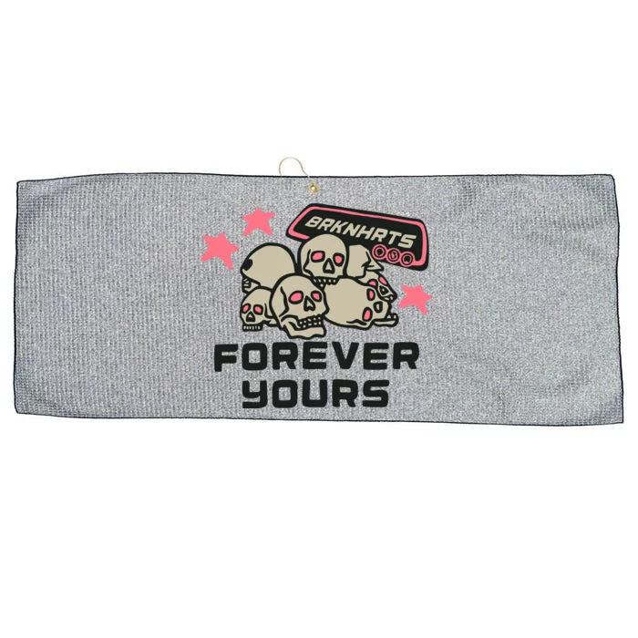 Broken Planet Brknhrts Forever Yours Large Microfiber Waffle Golf Towel