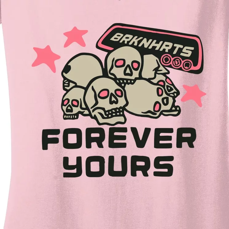 Broken Planet Brknhrts Forever Yours Women's V-Neck T-Shirt