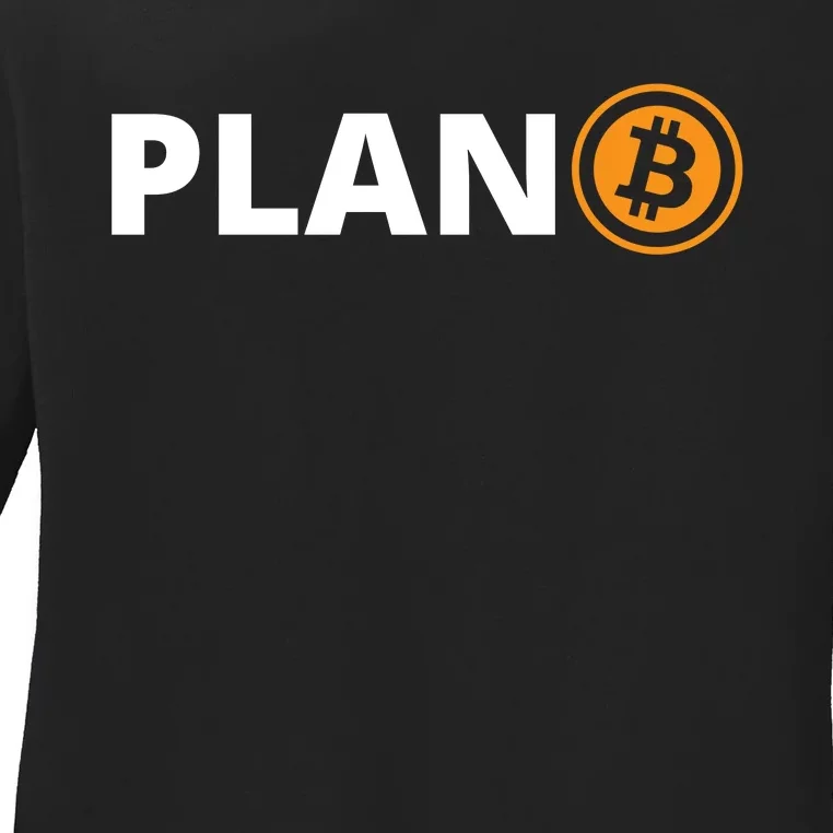 Bitcoin, Plan B, DeF,i BTFD, Bitcoin, HODL, Crypto Gift, Cryptocoin Ladies Long Sleeve Shirt