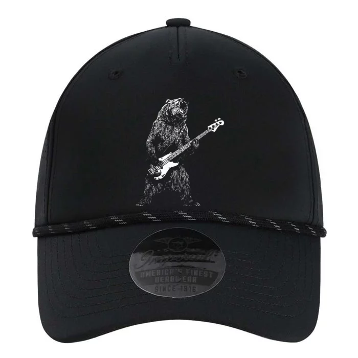 Bear Playing Bass Guitar For Men Animal Playing Guitar Performance The Dyno Cap