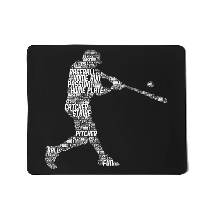 Baseball Player Batter Mousepad