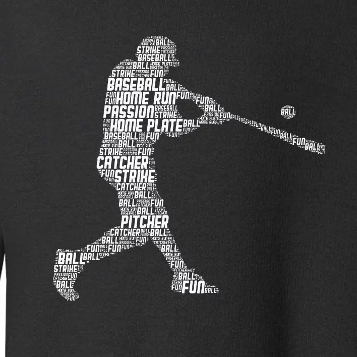 Baseball Player Batter Toddler Sweatshirt