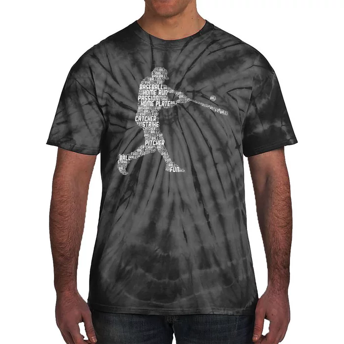 Baseball Player Batter Tie-Dye T-Shirt