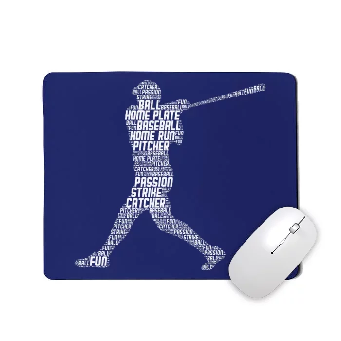 Baseball Player Batter Mousepad