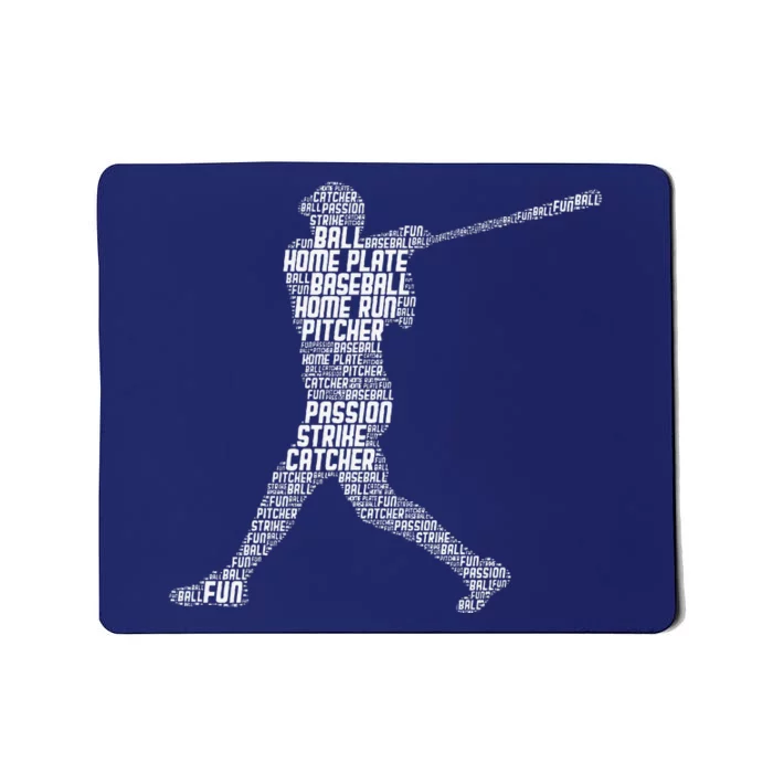 Baseball Player Batter Mousepad