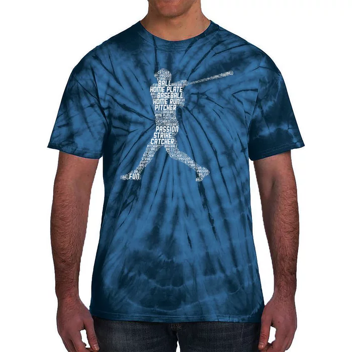 Baseball Player Batter Tie-Dye T-Shirt