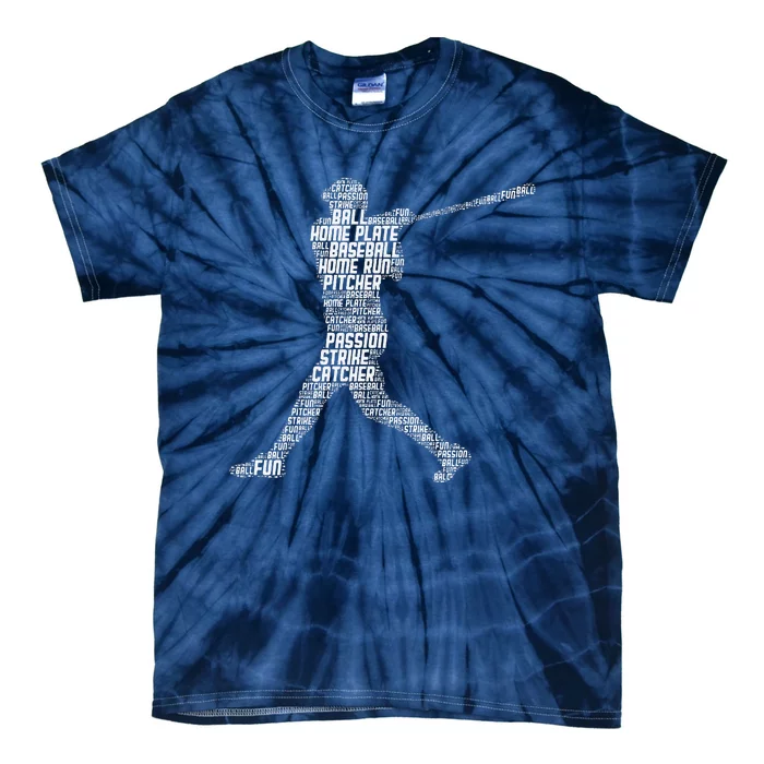 Baseball Player Batter Tie-Dye T-Shirt