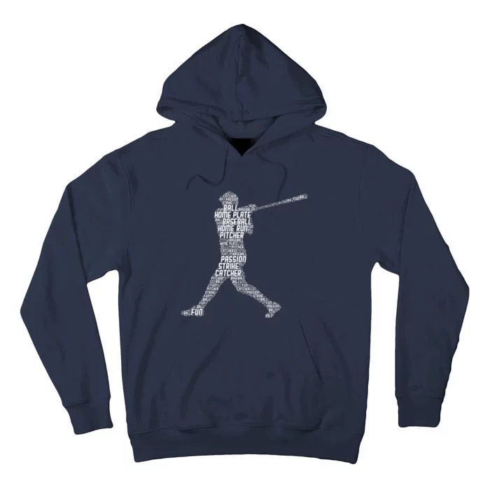 Baseball Player Batter Tall Hoodie